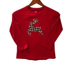 Girls Reindeer Long Sleeve Tee